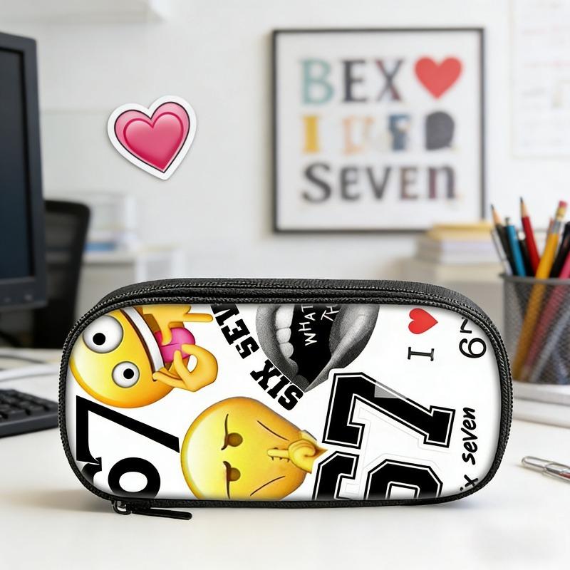 New 67 Stem Printed Soft Pencil Case Stationery Box for Primary And Middle School Students Cartoon Pattern Non-Polyester Mate