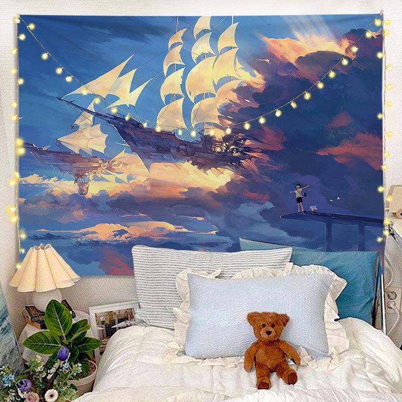 INS Style Bedroom & Dormitory Wall Hanging Cloth – Canvas Poster Decor