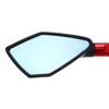 Universal CNC Aluminum Motorcycle Handlebar Rear View Mirrors Blue Anti-glare Mirror For Honda For Yamaha For Suzuki Scooter