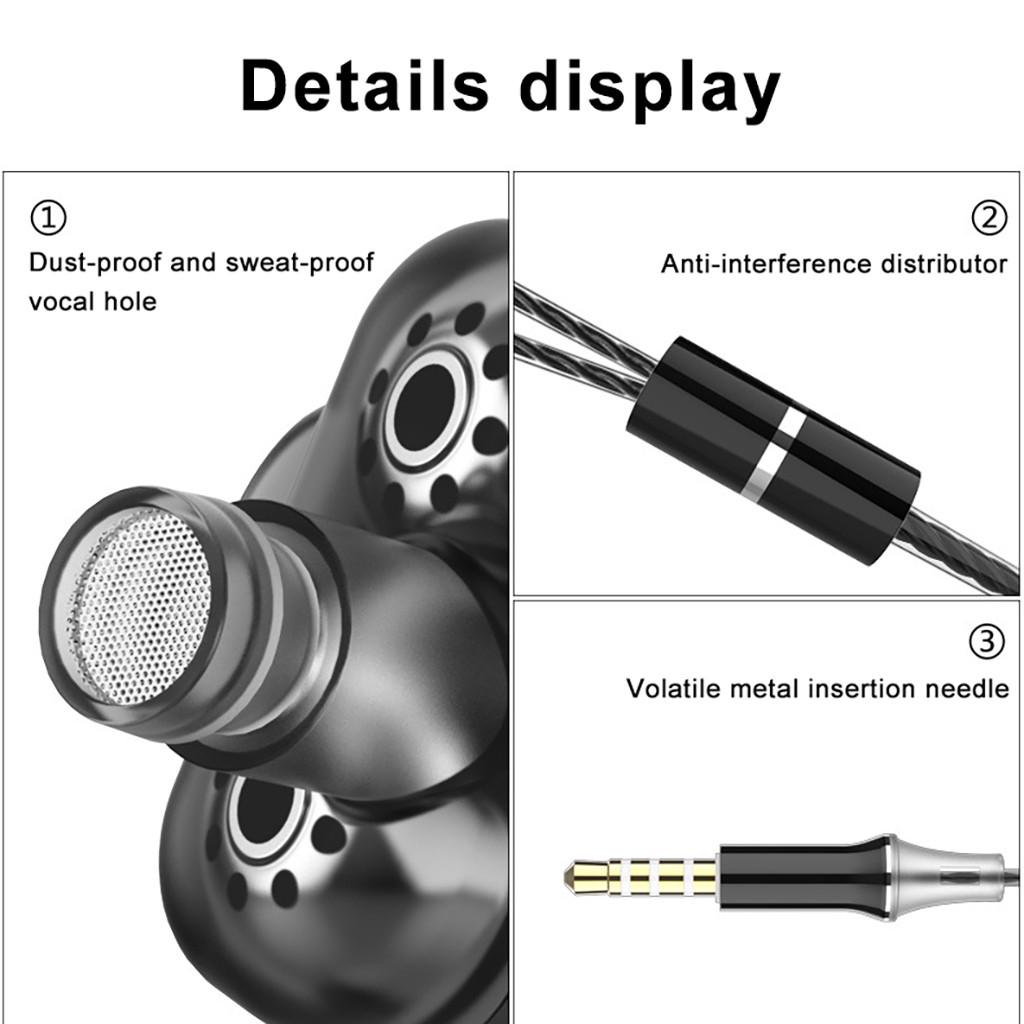 BLNSWJHH HIFI Super Bass  3.5mm In-Ear Earphone Stereo Earbuds Headphone Wired