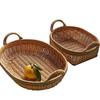 Japanese Style Rattan Woven Serving Tray