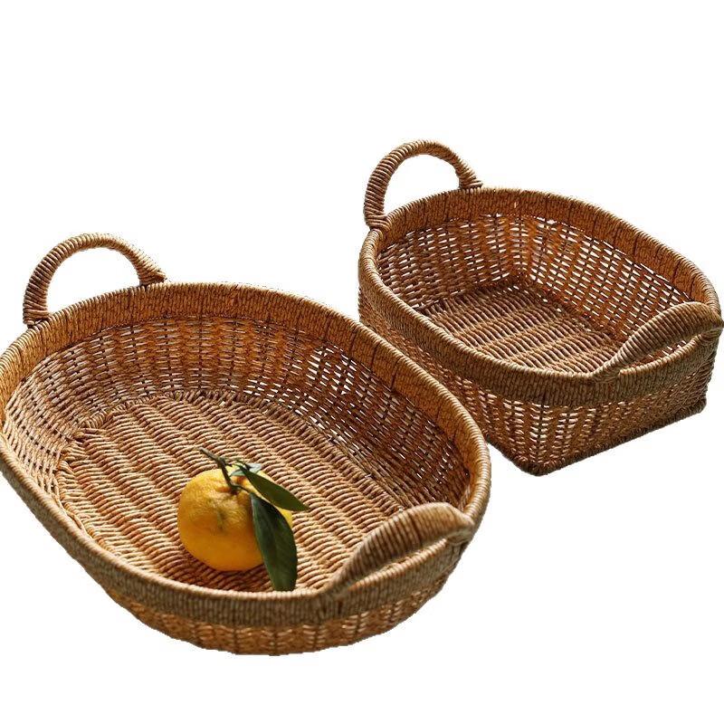 Japanese Style Rattan Woven Serving Tray