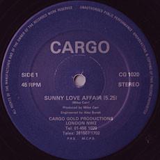 

12inch Record CARGO Sunny Love Affair CG1020 Cargogold Produ 1981 UK Jazz Used
