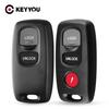 KEYYOU 2/3 Buttons Remote Key Shell Fob Case Keyless Entry For Mazda 2 3 6 Series 2004 2005 2006 2007 2008 2009 2010