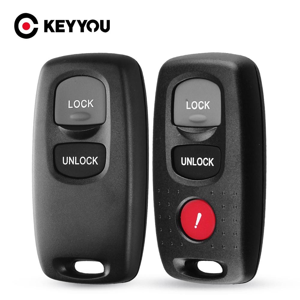 KEYYOU 2/3 Buttons Remote Key Shell Fob Case Keyless Entry For Mazda 2 3 6 Series 2004 2005 2006 2007 2008 2009 2010