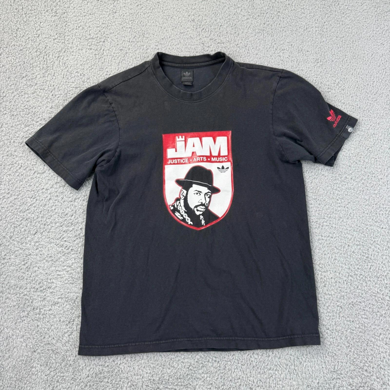 Adidas Def Jam Shirt Mens Medium Graphic Print Short Sleeve S