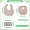 3Pcs/Set Baby Drool Bibs & Headbands Bow Soft Cotton Feeding Burp Cloth For Newborn Toddler Kids Bibs Boys Girls Headwear