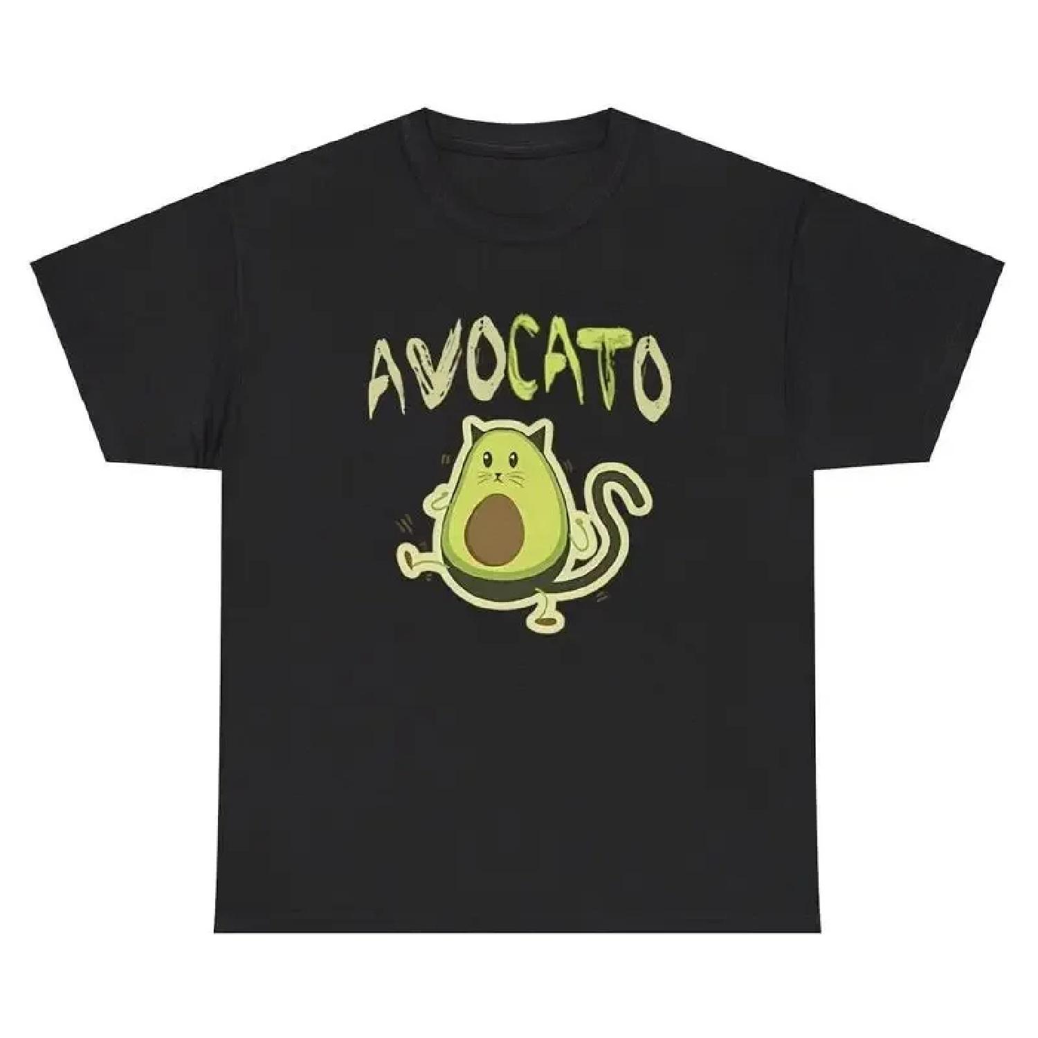 

Avocato T Shirt Funny Avocado Cat Lover Y2K Silly Ironic Gen Z Tee XXXXXL різнокольоровий