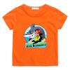 Zig und Sharko Kleinkind Kinder 100% Baumwolle Cartoon Print T-Shirt 2-12 Jahre Jungen Mädchen Mode Weiche Kurzarme Freizeit Oberteile Sommer