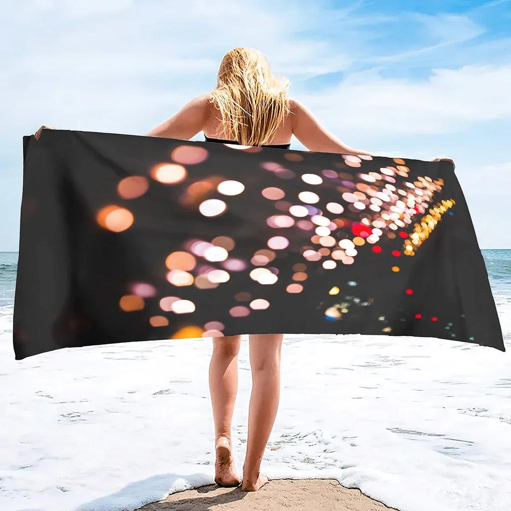 Burj Al Arab Sailing Hotel Microfiber Sand Free Beach Towel Thin Quick Fast Dry Super Absorbent Oversized Lightweight Towels