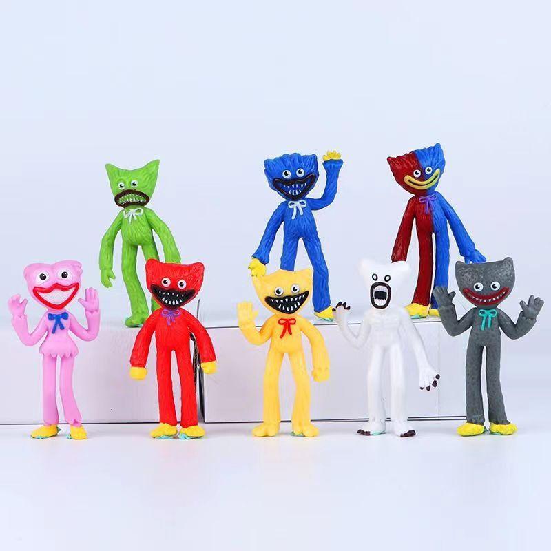 

Іграшки Poppy Playtime Фігурки Huggy Wuggy Модель Дисплей Топпер Дитячий Подарунок Набір 6/8 шт. 8pcs