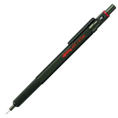 Rotring Ołówek mechaniczny 600, Zielony kamuflaż, 0,5 mm, Luksusowe niemieckie artykuły piśmiennicze, Profesjonalny ołówek kreślarski, Wysokiej klasy instrument do pisania