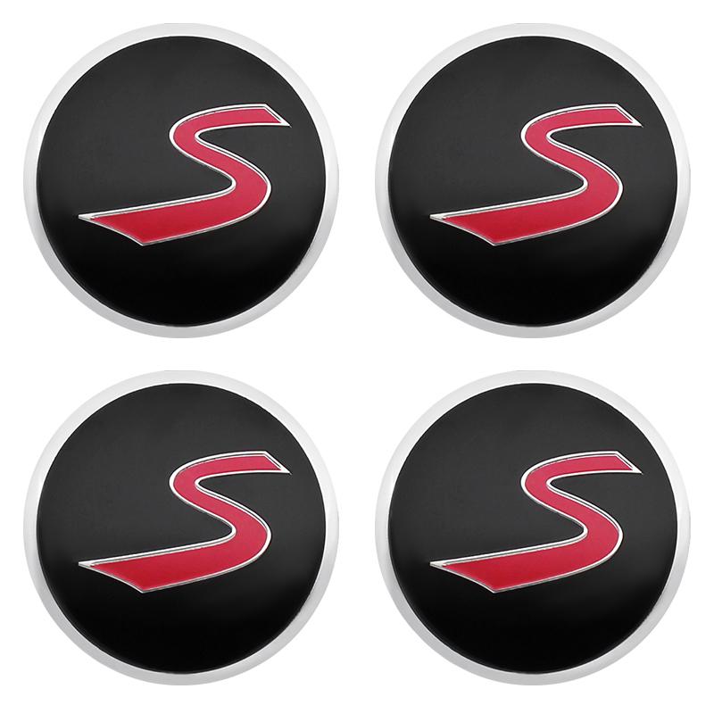 4Pcs 56mm Car Wheel Center Hub Cap Badge Logo Sticker For Mini Cooper One S JCW R55 R56 F55 F56 R57 R58 R60 Countryman Accessory