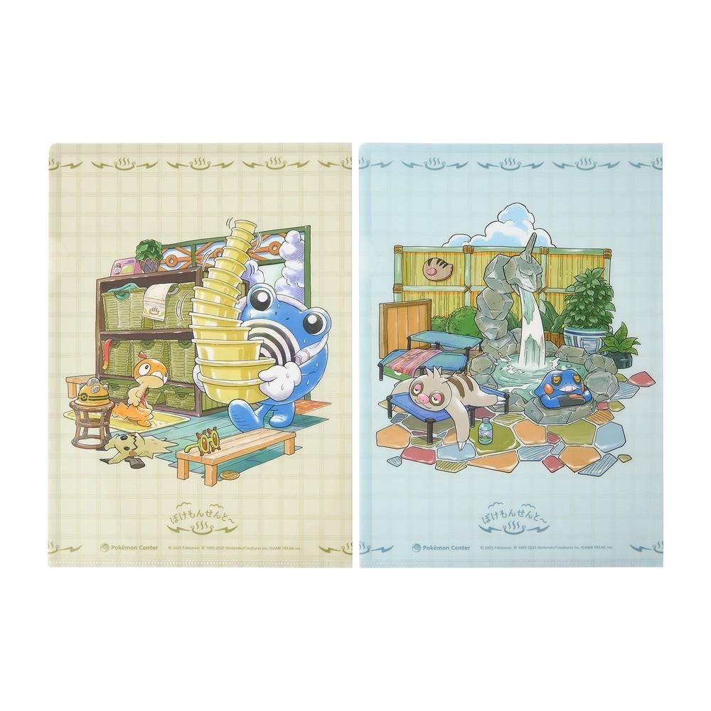 Pokemon Center Piece Set A4 Clear File Japan Official