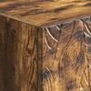 Nightstand Set of 2 Smoked Oak Finish 43 x 34.5 x 50 cm