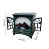 1:12 Scale Dollhouse Fireplace with LED DIY Miniature Dollhouse Decorations Furniture Handmade Crafts Accessories Toy
