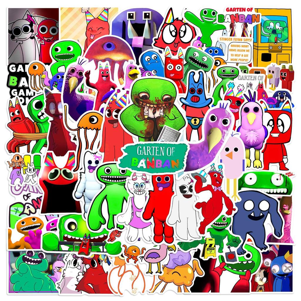 Of 50pcs Garten Banban Stickers Waterproof Reusable Decor Laptop Graffiti Gift