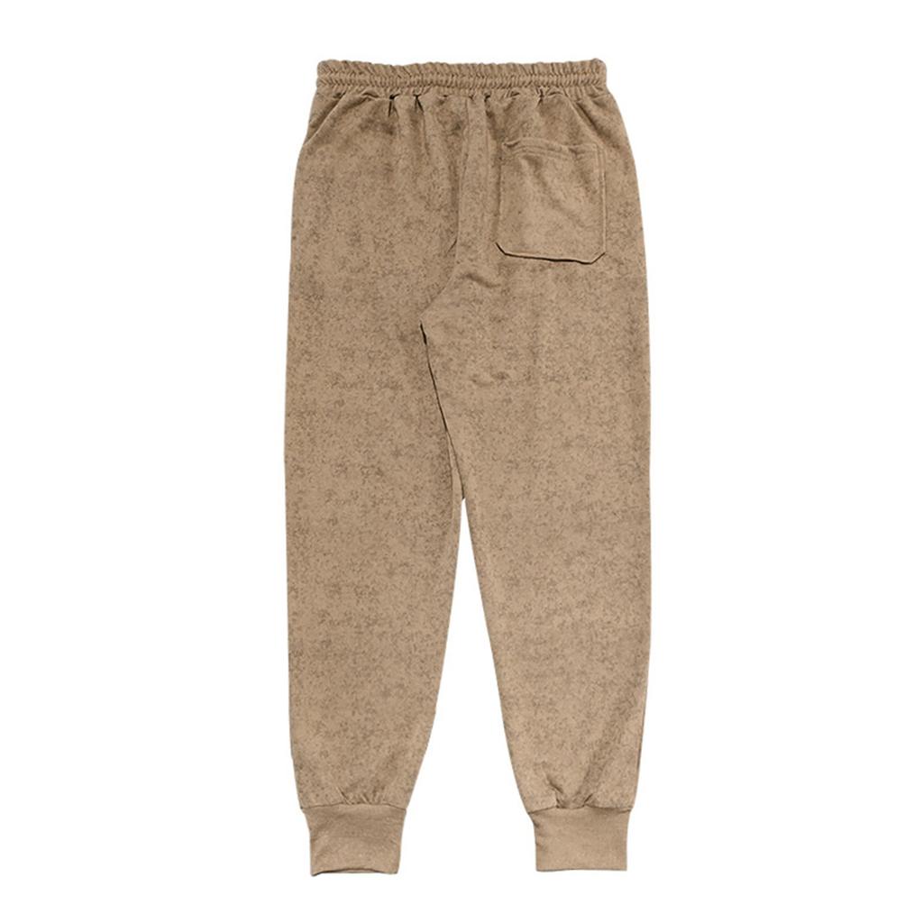 Pantaloni Sport Casual pentru Bărbați Pantaloni Casual cu Picior cu Șnur Mărimi Mari Culoare Solidă Spălați