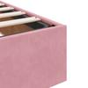 Storage Bed with Headboard Pink 180 X 200 Cm Velvet
