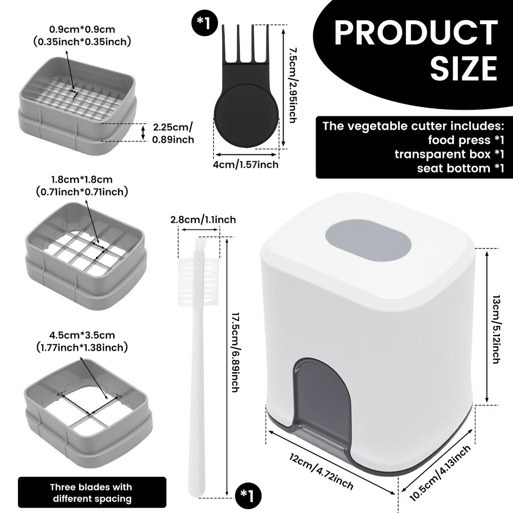 Multifunctional Vegetable Chopper Versatile Space Saving Food Chopper Dicer for Home Restaurant Kitchen Food Chopper Dicer