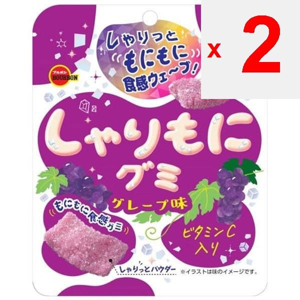 Bourbon Shalimoni Gummi Grape Flavor 57gCharacteristics: The Sweet and Sour Crunchy Powder Adheres Characteristics: The Sweet and Sour Crunchy Powder