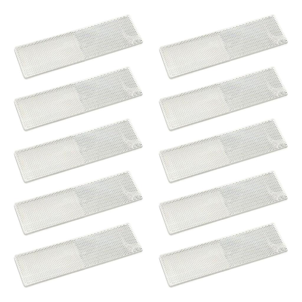 10 Pieces Reflective Stickers Reflector Sign for Motorcycle Car Trailer