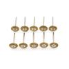 10Pcs 22Mm Brass Wire Wheel Brushes Polishing Tool For Die Grinder Power Rotary