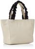 ACROMASTER AY-087 (Beige) Elegant Nylon Tote Bag for Women, Square, Large Capacity, Lightweight, Perfect for Commuting and Travel