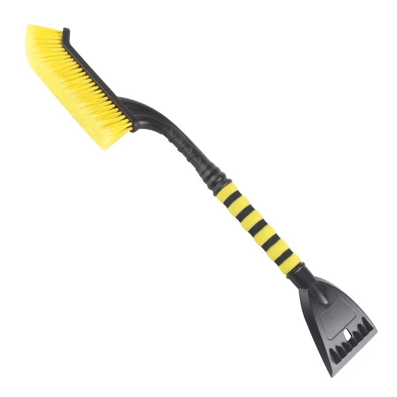 Car Snow Removal Tool Multi-Functional Vehicle Ice Scraper Snow Shovel Snow Brush Tool for Winter Snow Clearing жёлтый