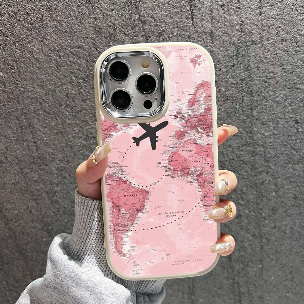 Мягкая задняя крышка N90 Maps art design для Samsung S23 Plus S24 Ultra A54 A14 iPhone 16 — фото 8