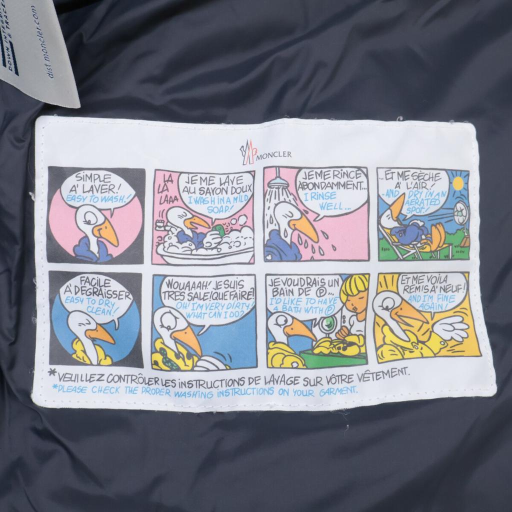 Moncler 2020 MONTGENEVRE Daunenjacke mit Kapuze Jacke 2 Marineblau Gebraucht