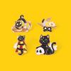 Cute Magic Black Cat Dark Sorcerer Cartoon Alloy Badge Girl Boy Kid Backpack Hat Clothes Collar DIY Decorative Anime Animal Pin