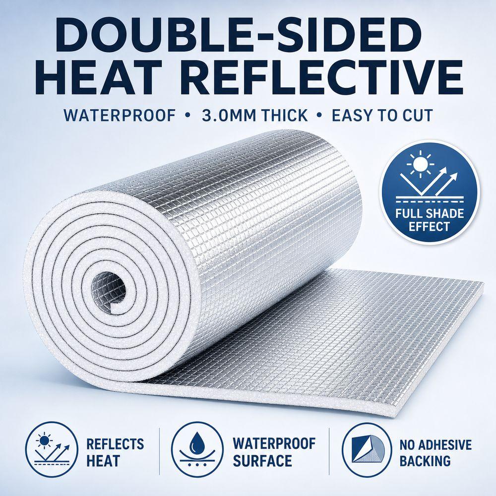 Aluminum Foil Radiator Reflective Film 5m/10m Wall Shade Protector Pad  for Thermal Insulation Wall