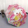Hello Kitty,Teddy Bear Automatic Umbrella-Foldable, Durable 8-Bone Design, Compact and Stylish, Great for Camping, Halloween, Christmas, Mot