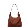 Autumn and winter retro bags women's Maillard style suede face tote bag large capacity commuter casual shoulder bag