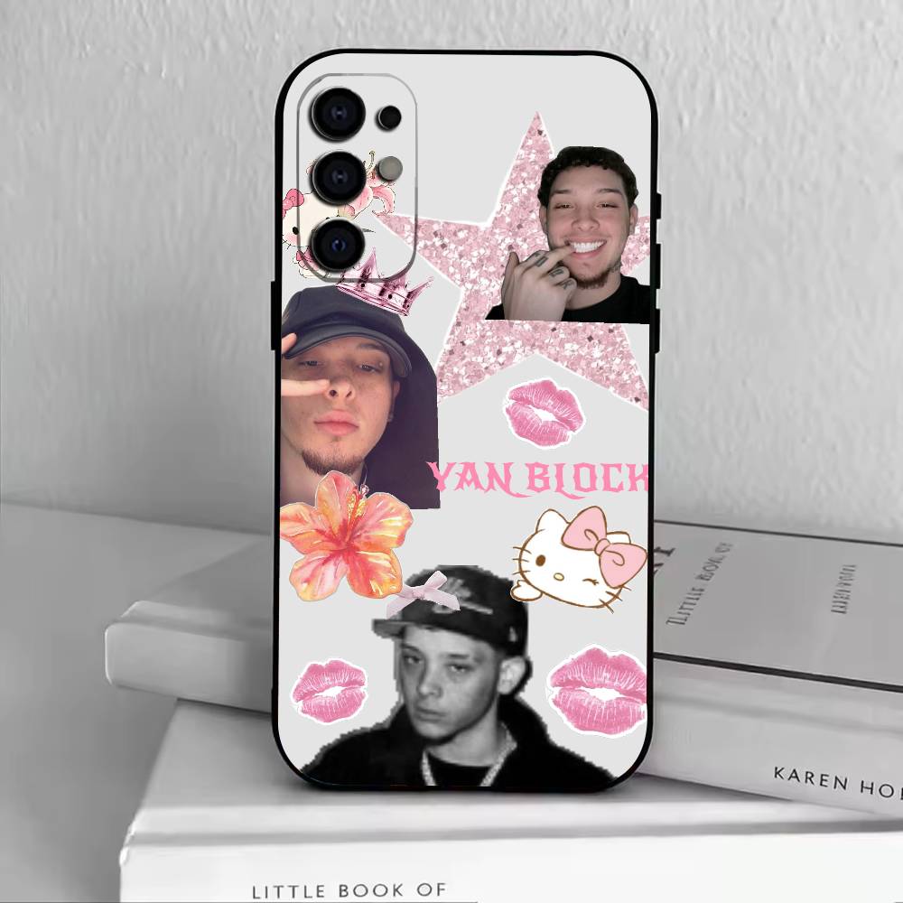 Rapper-Yan Block 111 444 Phone Case Black Silicone Soft For Samsung S25,S24,S21,S22,S23,S30,Ultra,S20,Plus,Fe,Lite