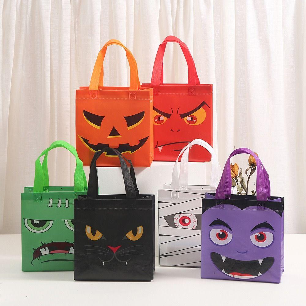 

Trick Or Treat Non-Woven Treat Bags Pumpkin Kids Gifts Bag Packaging Halloweens Candy Bag Handbag 1
