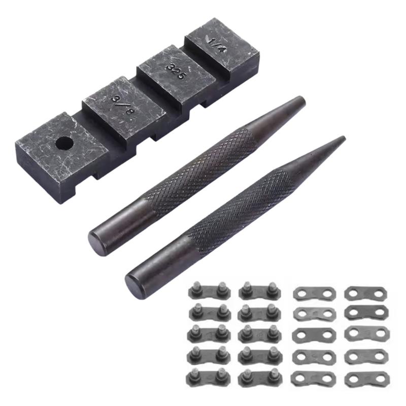 Chainsaw Chain Breaker And Rivet Tool Kit Chainsaw Breaker Joiner Mending Set For Quick Repairs Maintenance