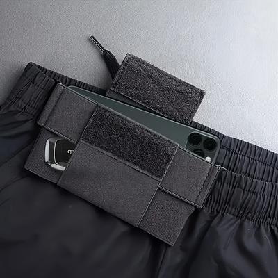 Ultra-Compact Multi-Layer Elastic Waist Phone Pouch - Concealed Compartment, Adjustable Fit, Spacious Storage - Ideal for Outdoor, Work, Travel