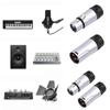 2/4PCS Male/Female XLR Audio Plug Adjustable 90° Right Angle 3 PIN XLR Ends Audio Mic Microphone DMX Plug Jack Socke