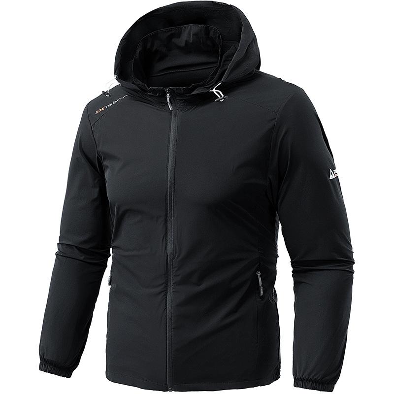 New Summer Sun Protection Clothes Men's Skin Clothes Hooded Jacket Men's Outdoor Sports Fishing Suit
