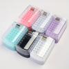 2-in-1 Detachable Nail Polish Head Storage Box with 30 Holes - Clear Organizer for Polishing Drills, Includes Cleaning Brush