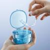 1pcs Braces Storage Box Portable Mini Denture Box Dental Aligner Storage Box Orthodontic Retainer Multilayer Cleaning Case