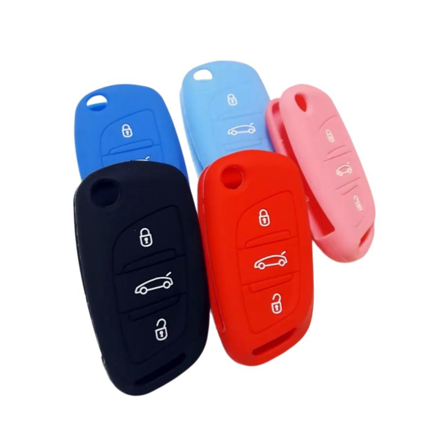 Fit For Citroën Peugeot Ds General Motors Remote Key Cover For 308 Ds5 C4L Sagitar Silicone Key Bag