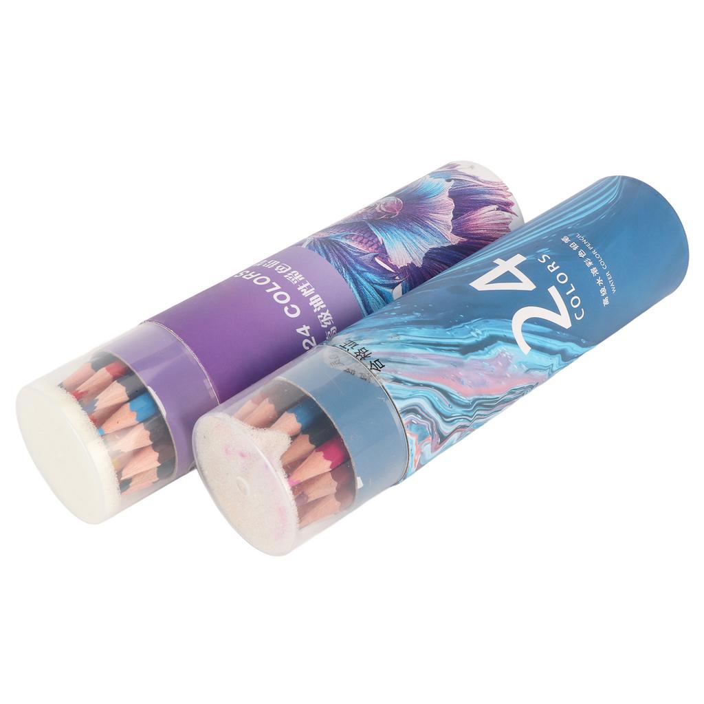 48Pcs Colored Pencils Water Soluble Oil Based Hex Vibrant Presharpened Sketch Pencils for Coloring S