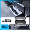 Heenvn ETC Bracket Storage Box For Tesla Model 3 Highland Model Y Juniper 2026 2025 Screen Rear Hidden Organizer Car Accessories