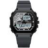 CHENXI New Men's Watch Dual-Core Quartz Electronic Men's Square Multi-Function Watch Waterproof Sports Watch for Men reloj