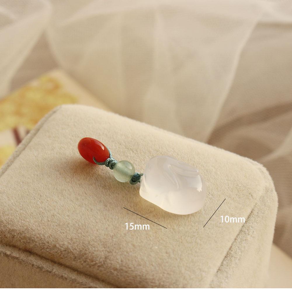 Southern Red Hetian Jade Pendant Beads Bracelet Necklace Accessories