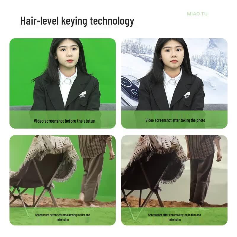 Portable U-shaped Chroma Key Background Kit