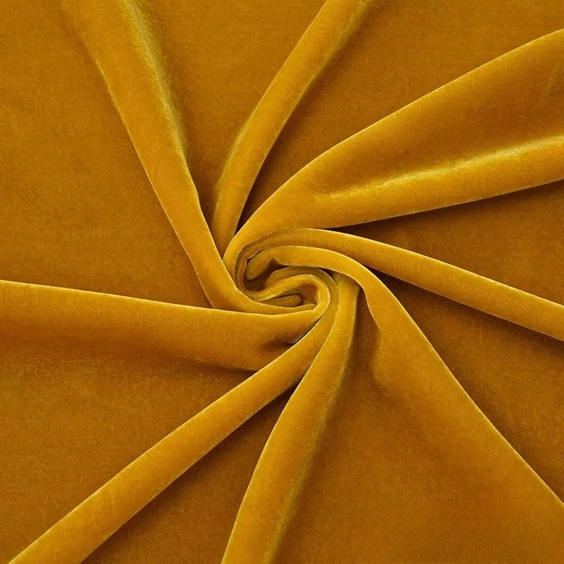 Einfarbiges Hochwertiges Seidenvelours-Stoff für DIY Nähen Kleid Cheongsam Oberteil Rock Weitbeinige Hosen Bekleidungsstoff